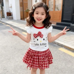 Hello-Kitty Knee-length Dress