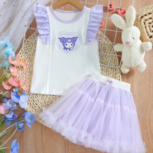 Kuromi Mischief Magic Skirt Set for Girls